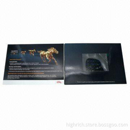 Video Greeting Card with 3.5-inch LCD, 128MB to 2GB Memory Capacity, Customized Designs Welcomed